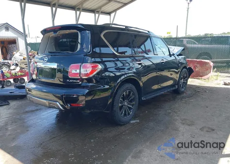 2019 Nissan Armada Platinum from USA, damaged, VIN JN8AY2NC5K9580697